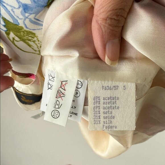 Fendi Multicolor Floral Mini Dress Sz 44 Made In Italy - Picture 6 of 12